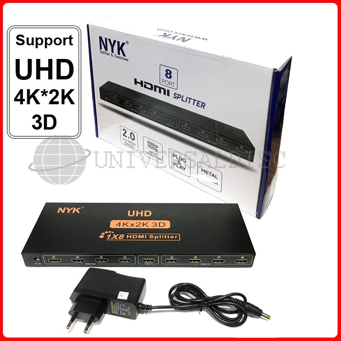 HDMI Splitter 8 Port NYK UHD 4K*2K