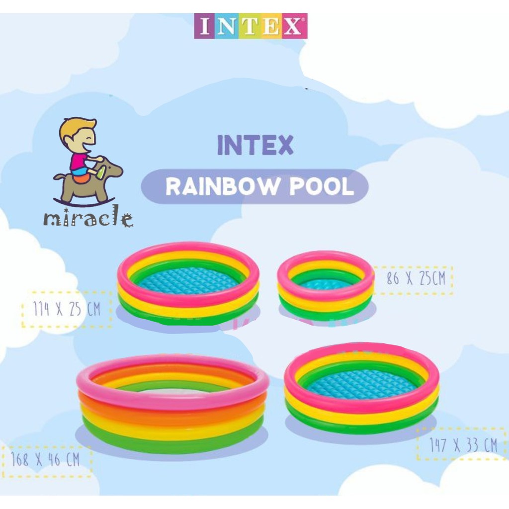 KOLAM RENANG INTEX KOLAM RENANG PELANGI JUMBO / INTEX 57412 / INTEX 57422 Intex 59469