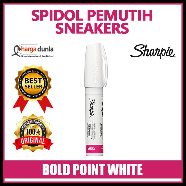 

Force | Sharpie White Bold Spidol Marker Oil-Based Pemutih Sepatu Sneakers