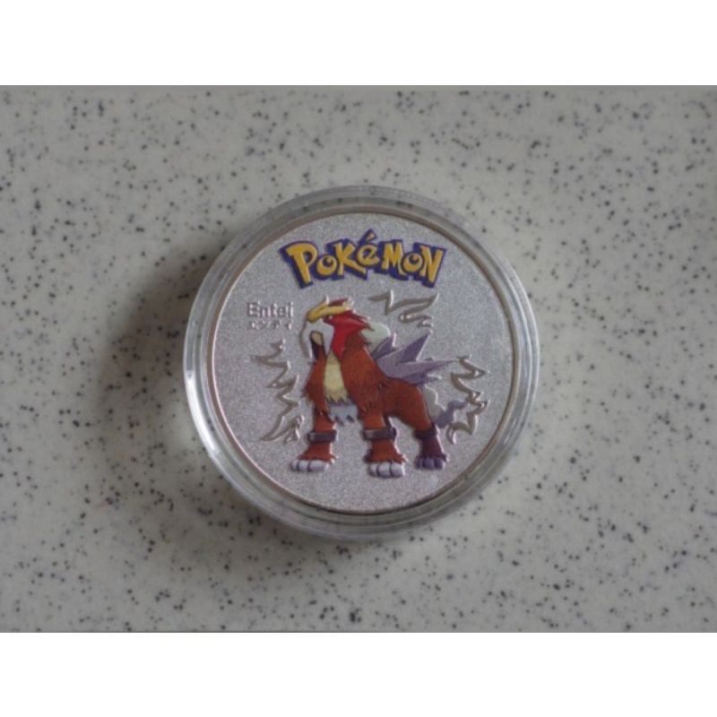 Koin Souvenir Pokemon Entei