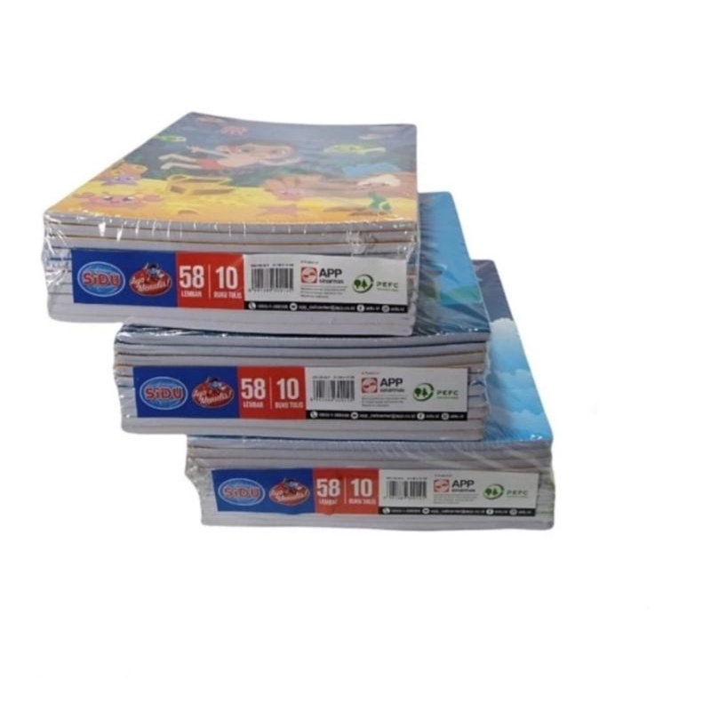 

Buku tulis Sidu 58 lembar isi 10 buku