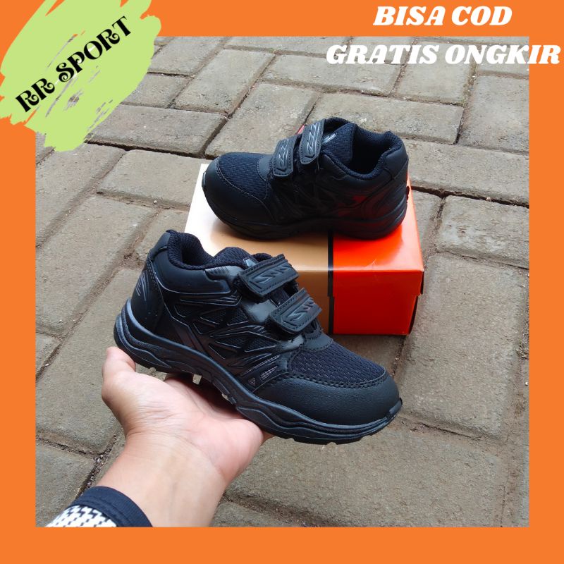 Sepatu Anak Anak Alto / Sepatu Anak Hitam / Sepatu Sekolah Anak / Sepatu Black / Sepatu Olahraga Ana