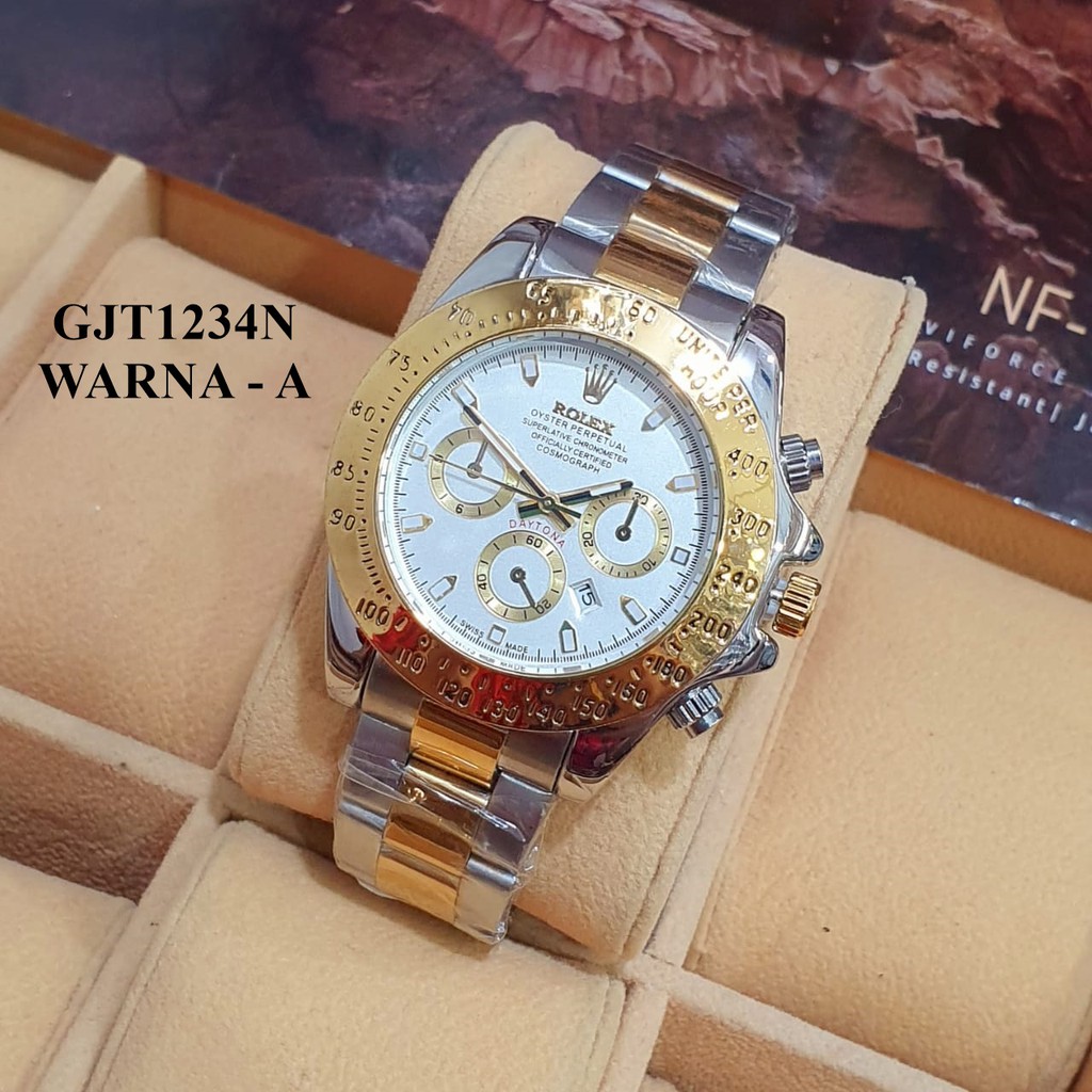 JAM TANGAN PRIA / ROLEX DAYTONA / ROLEX RANTAI / ROLEX TANGGAL / JAM TANGAN ROLEX / GJT1234N