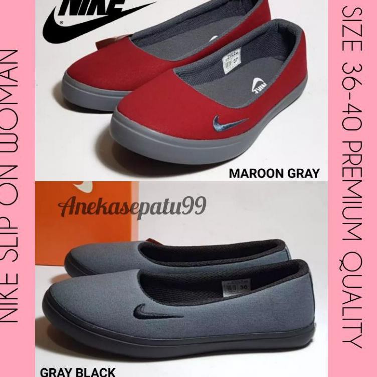 Ep5CodeSepatu Kerja Wanita Slip On Murah / Sepatu Nike Slip On Casual / Sepatu Kuliah Sekolah Santai