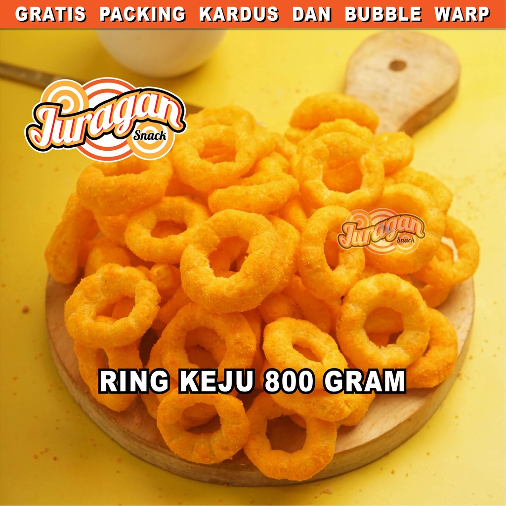 RING KEJU 800 gram snack kiloan makanan ringan jajanan cemilan camilan asin gurih murah