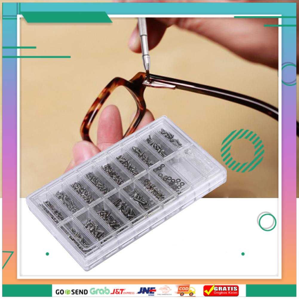 (BISA COD) FTIHSHPACEVIVI Baut Reparasi Kacamata Sunglasses Repair Nuts 1000 PCS - A3