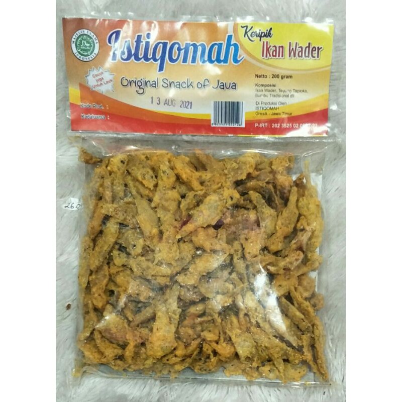 

keripik ikan wader 200gr renyah gurih enak camilan jajan murah