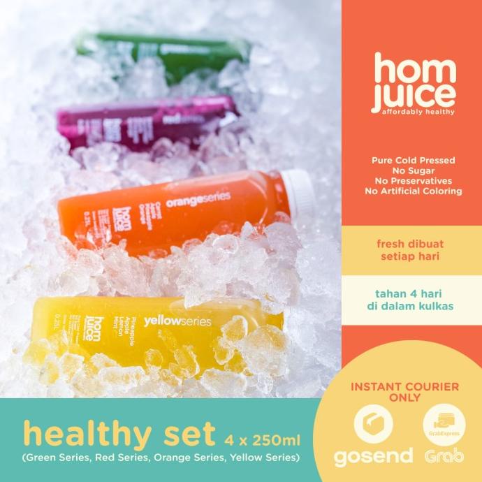 

Healthy Set Cold-Pressed Juice By Homjuice | Jus Sehat | Minuman Sehat