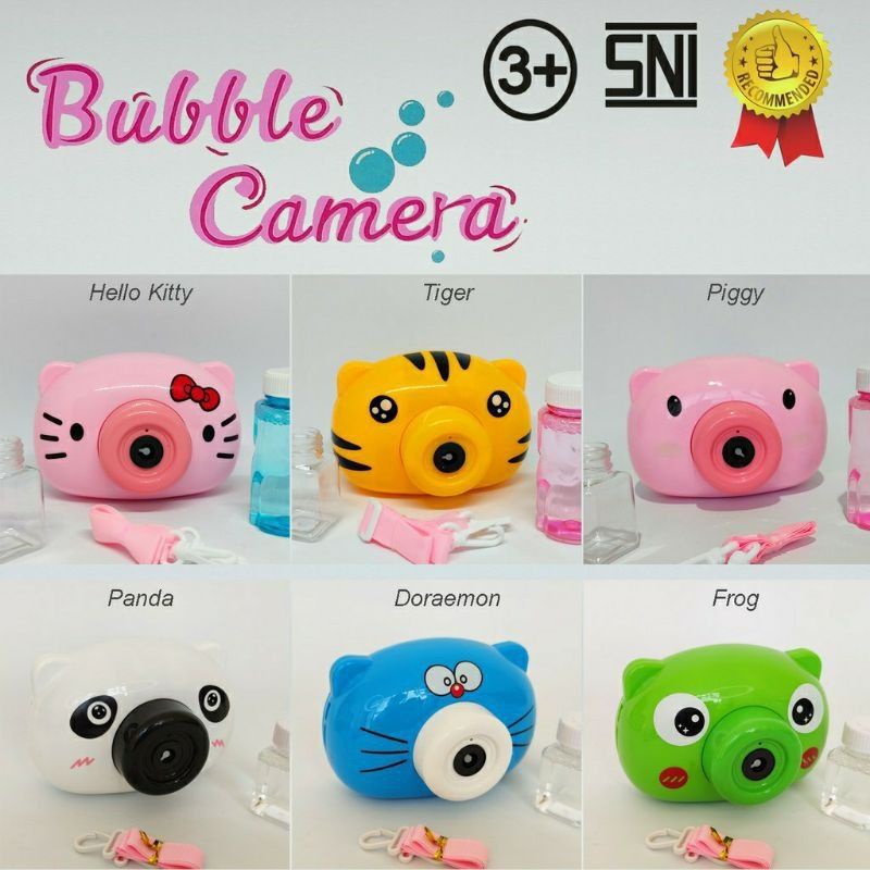 [100% ORIGINAL] BUBBLE CAMERA MUSIC KAMERA MUSIK GUN GELEMBUNG MAINAN BABEL SABUN ANAK BERKUALITAS