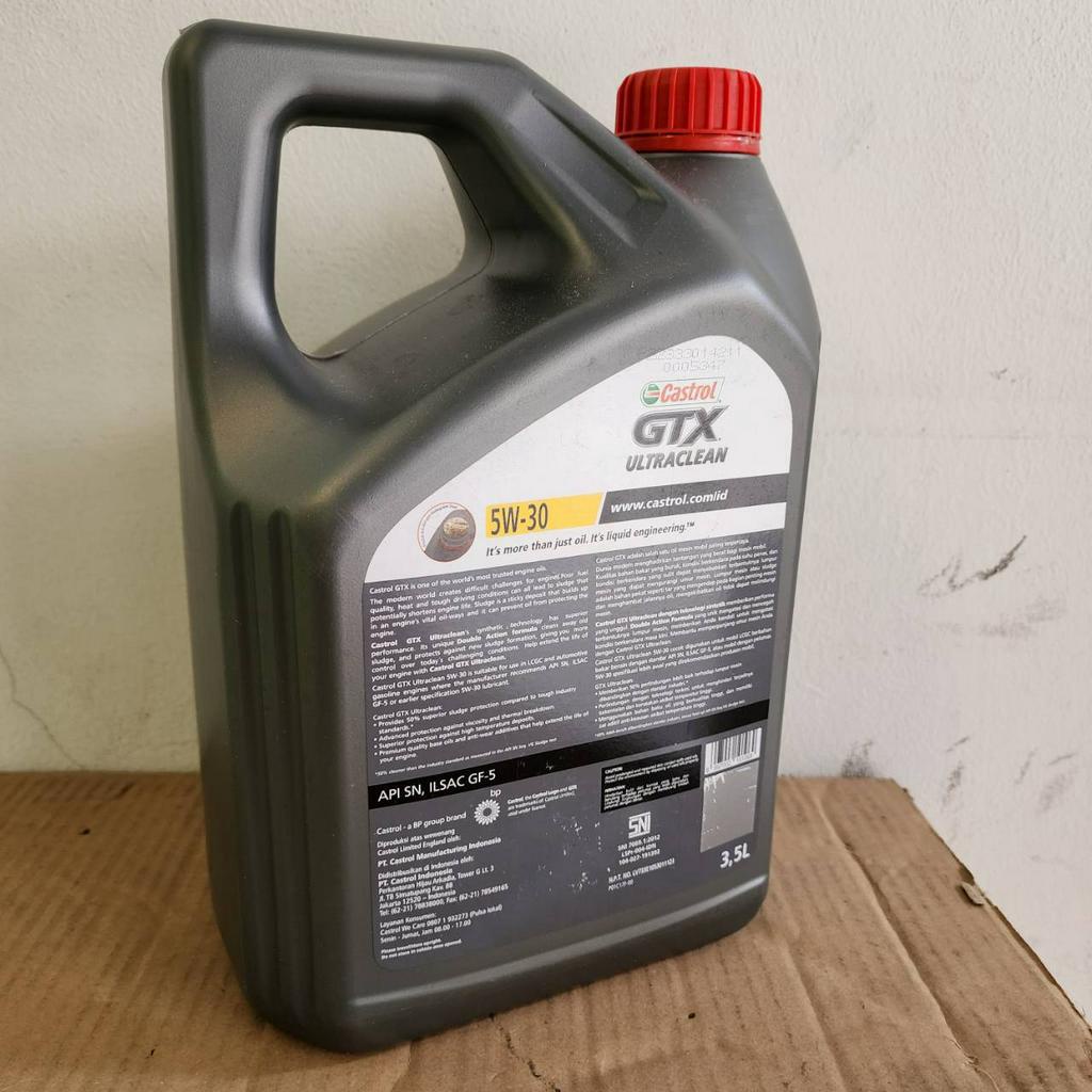 Oli Mesin Castrol GTX ME Bensin 5W-30 SM/CF 3.5 LITER