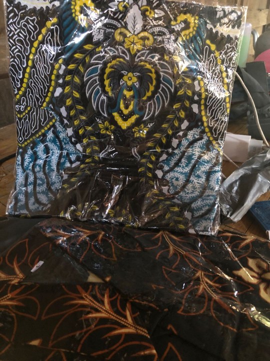 Couple Blus Tunik Batik Pekalongan Madu Toska Batik 64f265wf