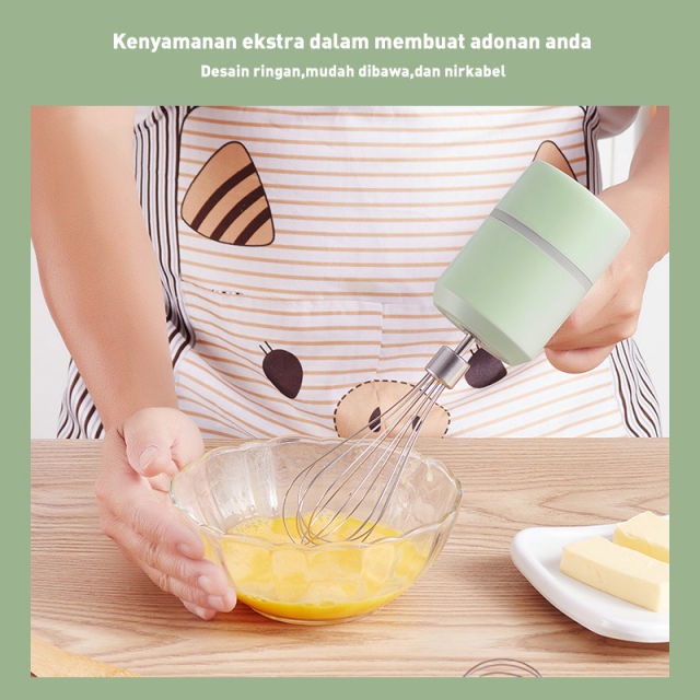 [Saucezhan]Mixer Hand Portable Wireless / Mixer Pengocok Genggam Mini Elektrik Wireless Portabel