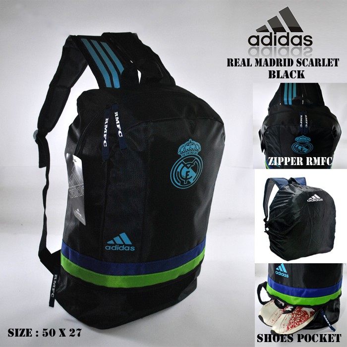 TAS BOLA - REAL MADRID SCARLET BLACK