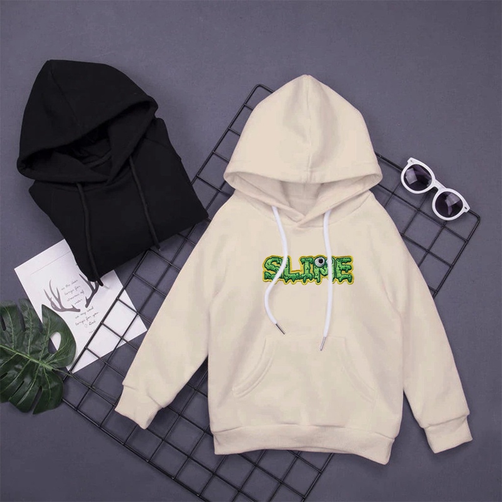 HOODIE ANAK SLIME BORDIR SWEATER HOODIE ANAK MURAH LEMBUT TEBAL - HOODIE ANAK PREMIUM