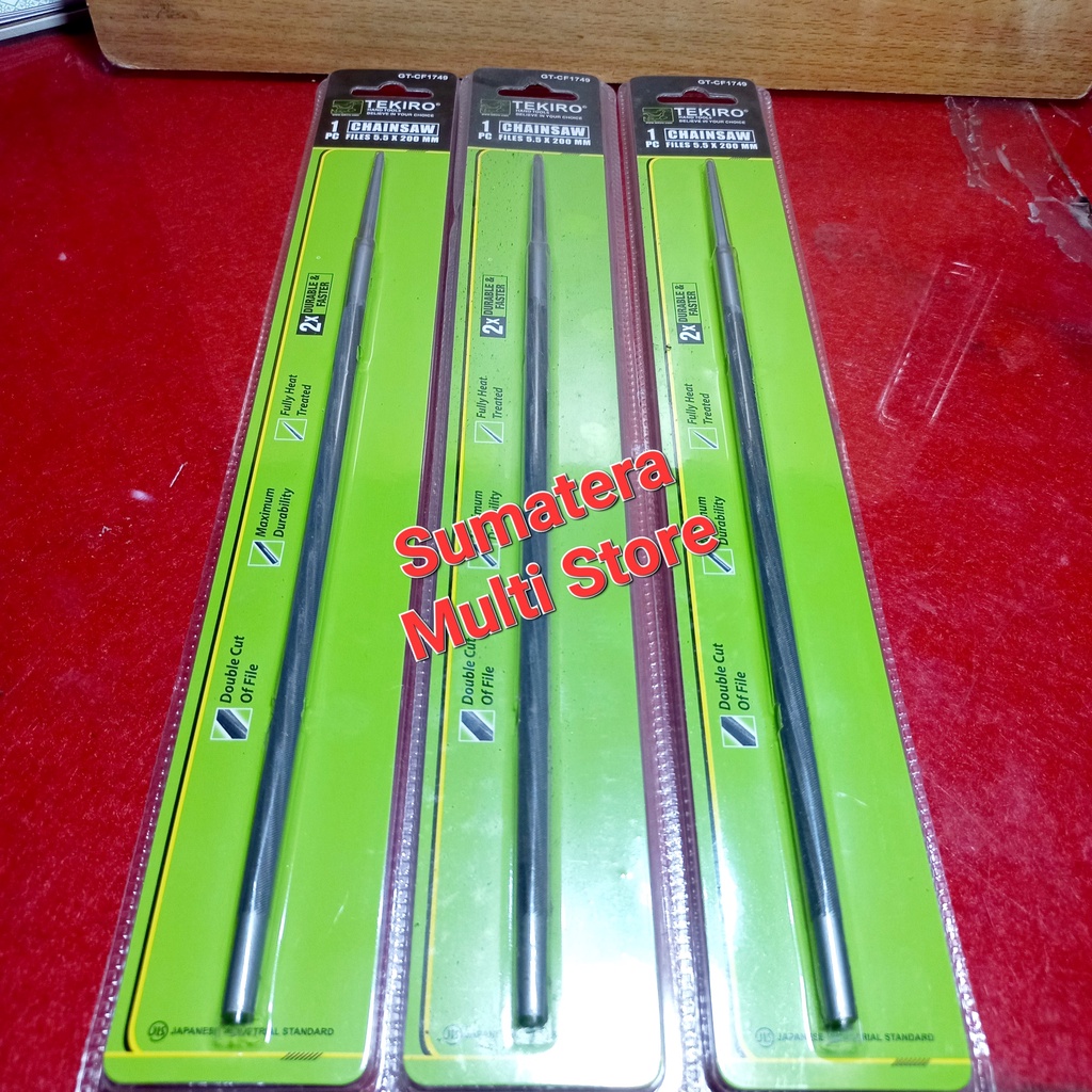 Tekiro Kikir Baja bulat 5,5 mm / Kikir sinso / senso  / Chain Saw ukuran besar