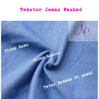 Baju gamis jeans jumbo xxl kekinian ld 110 longdress Baju gamis jeans jumbo xxl kekinian ld 110 longdress