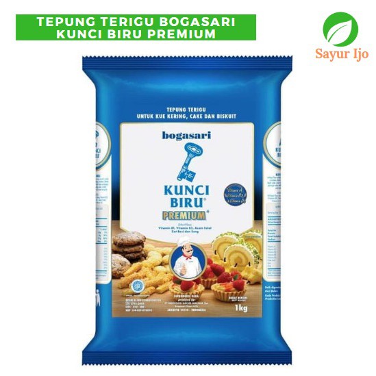 

Tepung Terigu Kunci Biru 1 Kg Tepung Kue Kering Cake Biskuit Bogasari Premium Quality