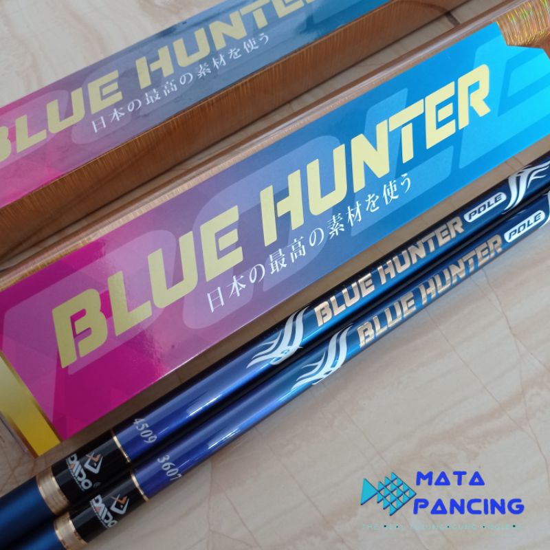 Joran tegek daido red hunter blue hunter 360 450 dan 540 carbon kevlar action medium hard tidak melengkung tengah dan sangat lurus dari pangkal sampai ujung