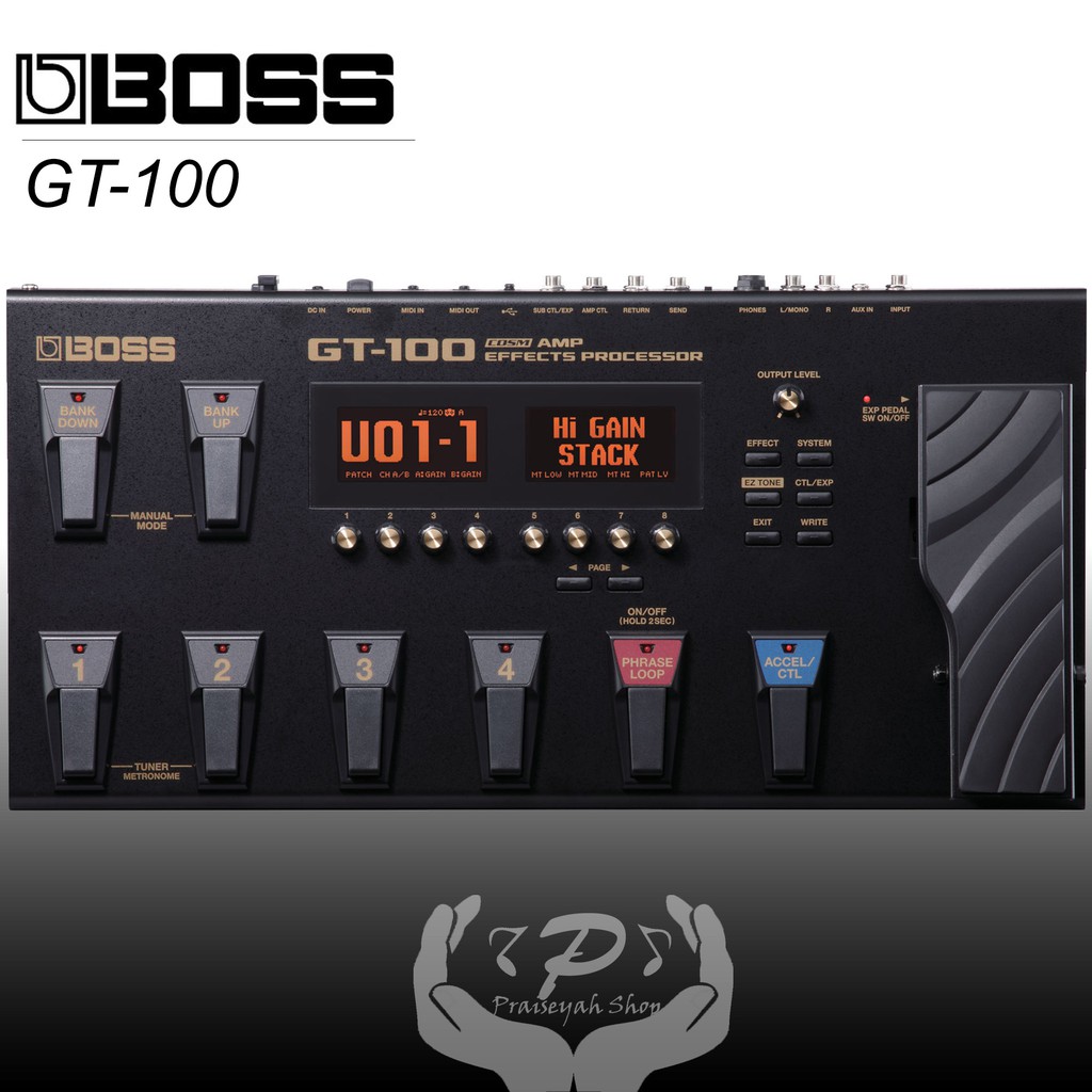 BOSS GT-100 Efek Gitar Multi Effects Pedal Garansi Original GT100