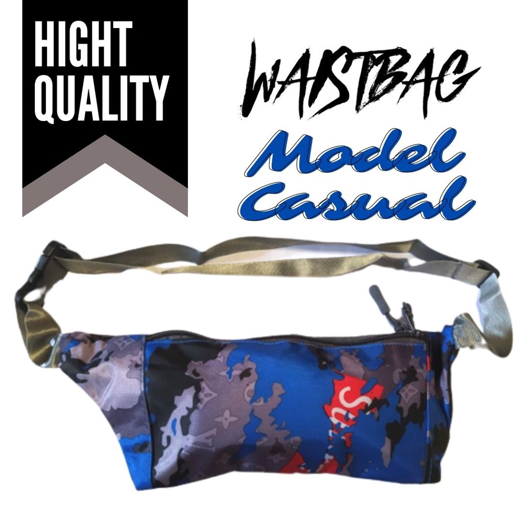 WAISTBAG HANDBAG TAS LEVEL URBAN PACK PRIA WANITA 3 SEKAT FASHION SELEMPANG PINGGANG DISTRO KOREA MURAH FEFARM