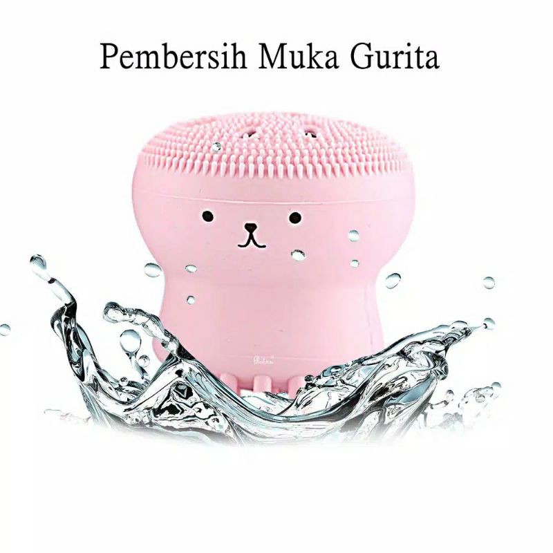 silicone brush cleanser pembersih wajah silikon silicone cleansing brush jellyfish