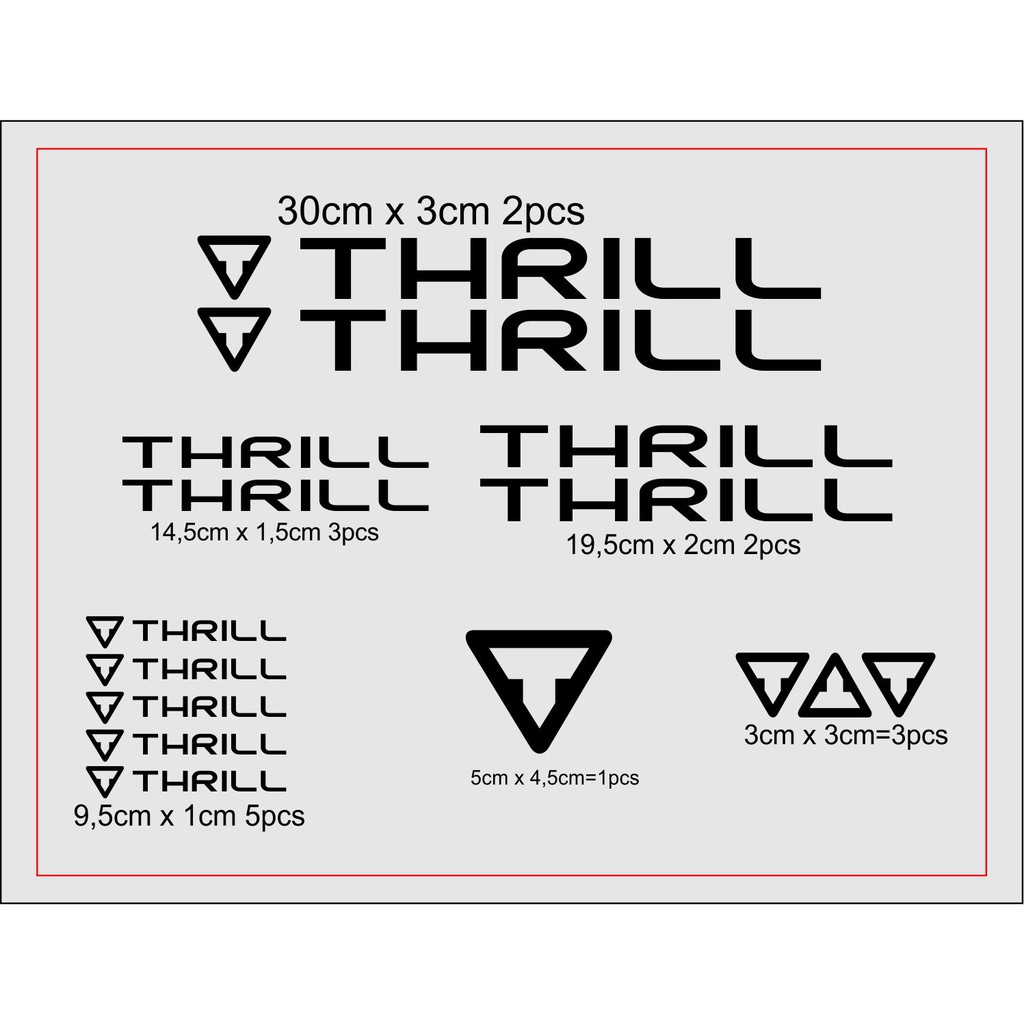 sticker cutting frame sepeda thrill 2