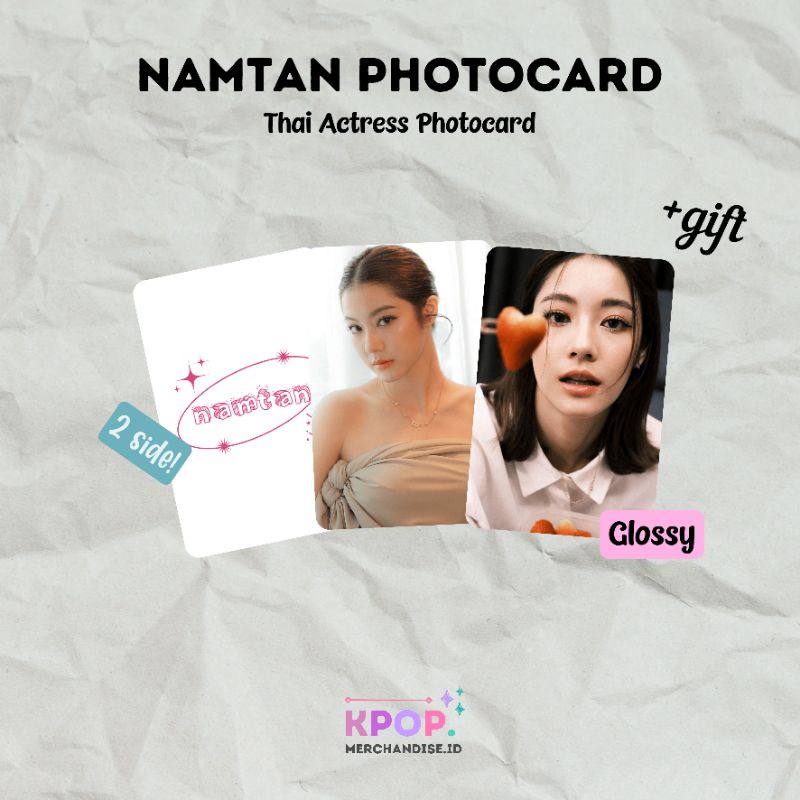 NAMTAN TIPNAREE PHOTOCARD THAI ACTRESS RAIKANTOPENI