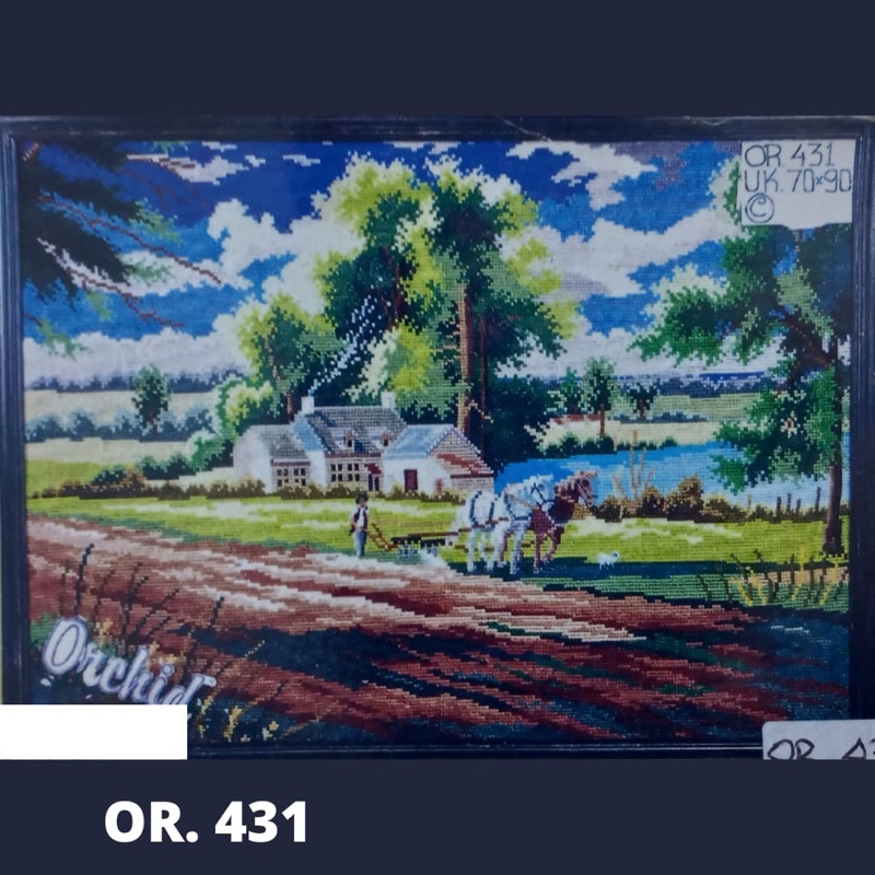 KRISTIK KRUISTIK SULAM 1 SET CROSS STITCH ORCHID OR 431 433 434 435 437