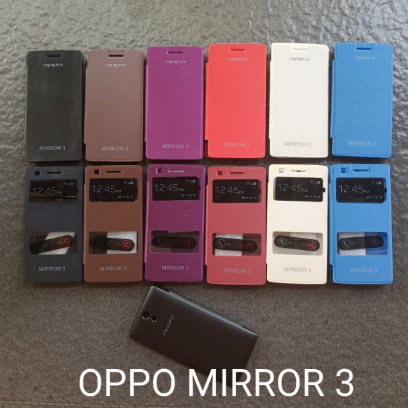 Flip case Oppo Mirror 3 R3001 . Mirror R819 . Yoyo R2001 flipcase book cover back case flipcover flip cover