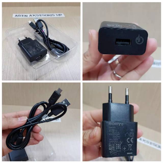 Charger Sony EP-800 Adapter Charger Mini Sony Xperia EP800 Kabel Data Micro / Android Casan Sony