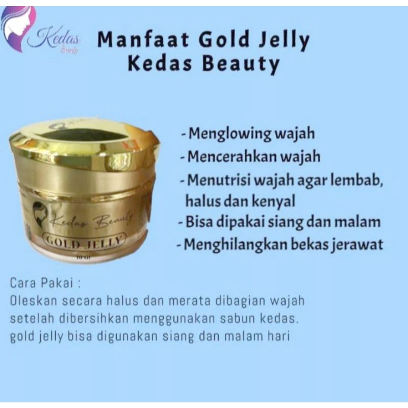 PAKET KEDAS BEAUTY 4IN1 SABUN BRIGHTENING/GOLD JELLY/SCRUB/BODY LOTION KEDAS BEAUTY BPOM