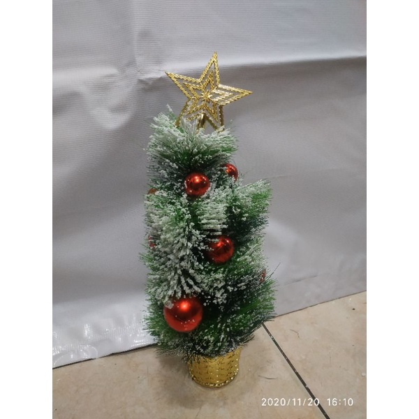 pohon natal salju 50cm