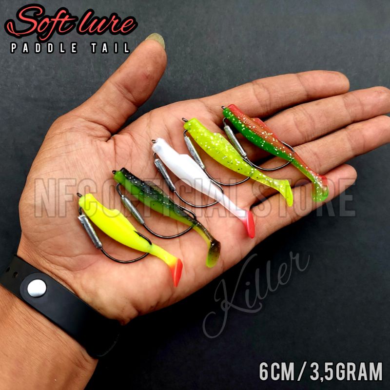 Soft lure ZMAN (replika) 6cm 3,5gram sudah terpasang Wormhook siap pakai &amp; tersedia refillnya