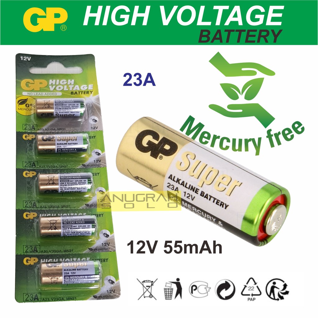 Battery 12V GP 23A Battery Super Alkaline GP23A Battery Remote Mobil