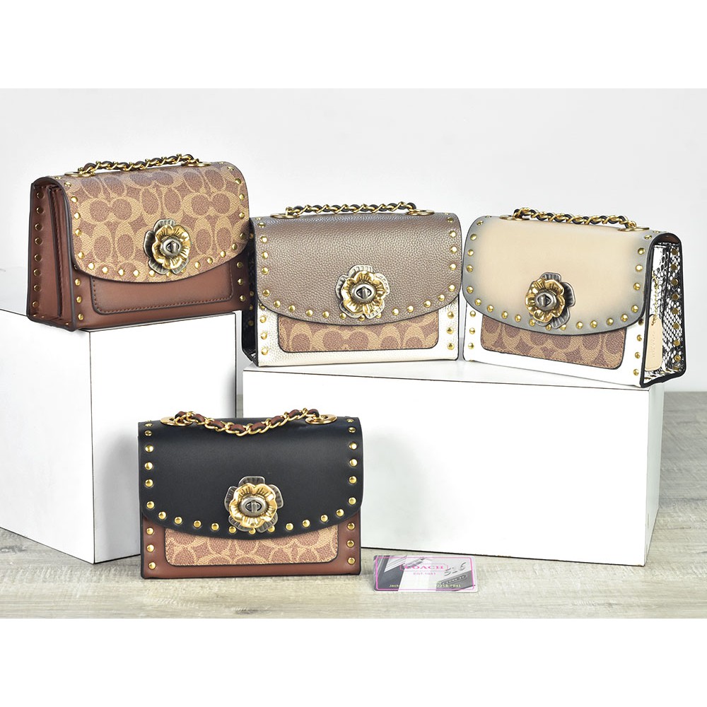Grosir Tas Coach Parker Rivets Mini Seprem Box 863