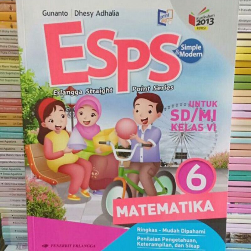Esps Matematika Kelas 6 SD Erlangga Original