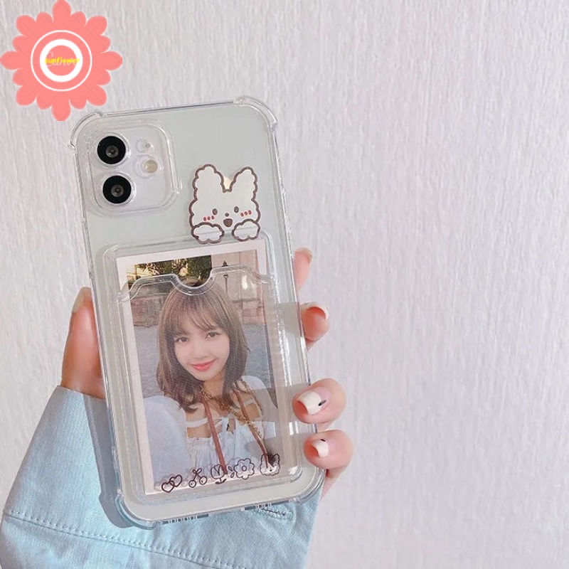 Casing Soft Case Tpu + Dompet Kartu Anti Jatuh Untuk iPhone 14 11 12 Pro MAX 7 8 6 6s Plus XS MAX X XR SE 2020