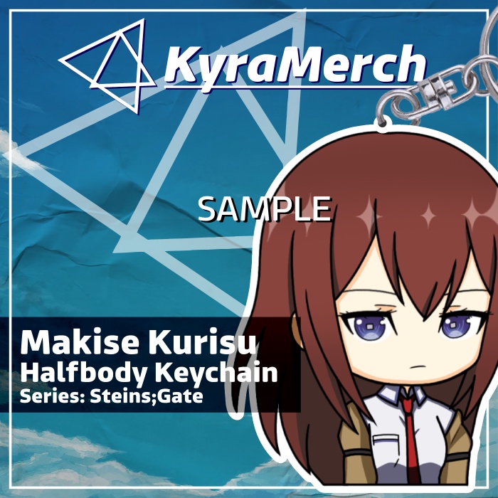 Keychain Halfbody Anime Steins Gate Makise Kurisu
 | KyraMerch Anime Fanmerch Dealer