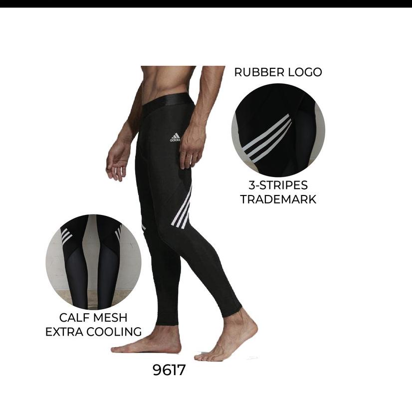 Terjangkau Celana Legging Sport Panjang Cowok Pria GRADE ORI ADIDAS baselayer