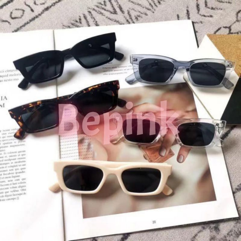 KACAMATA TRAPESIUM LUBANG CINCIN KOREAN FASHION, •BEPINK OFFICIAL•