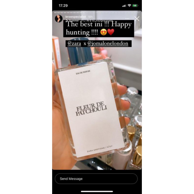 Zara parfum Fleur De Patchouli (Maria)