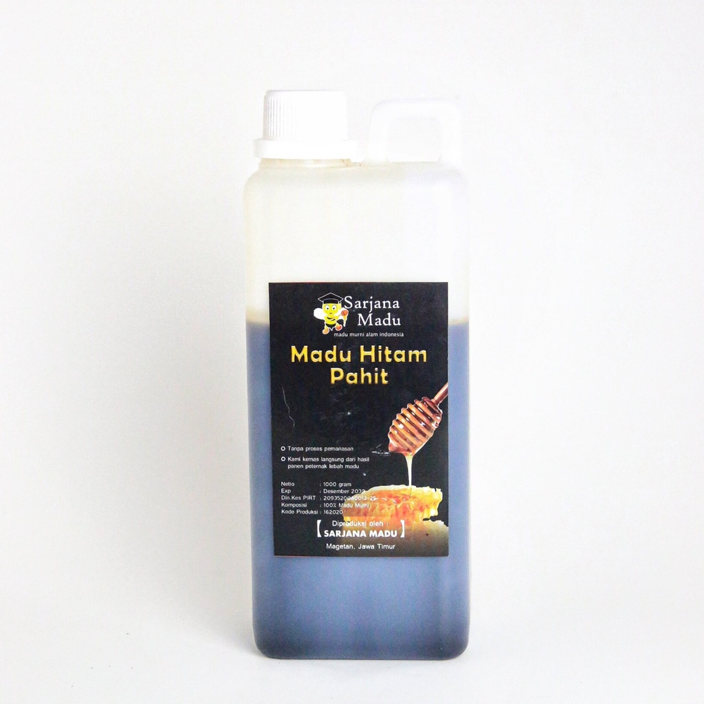 

Madu Hitam Pahit Herbal 1 Kg Sarjana Madu - Madu Herbal Alami