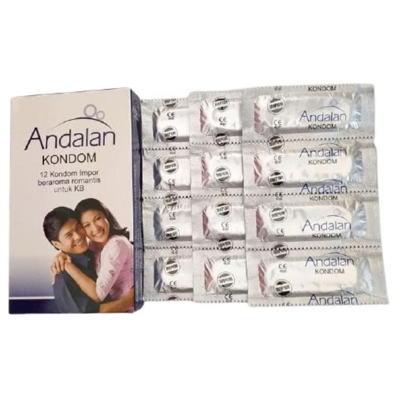 Kondom Andalan Isi 12 pcs Bergerigi, Alat kontrasepsi