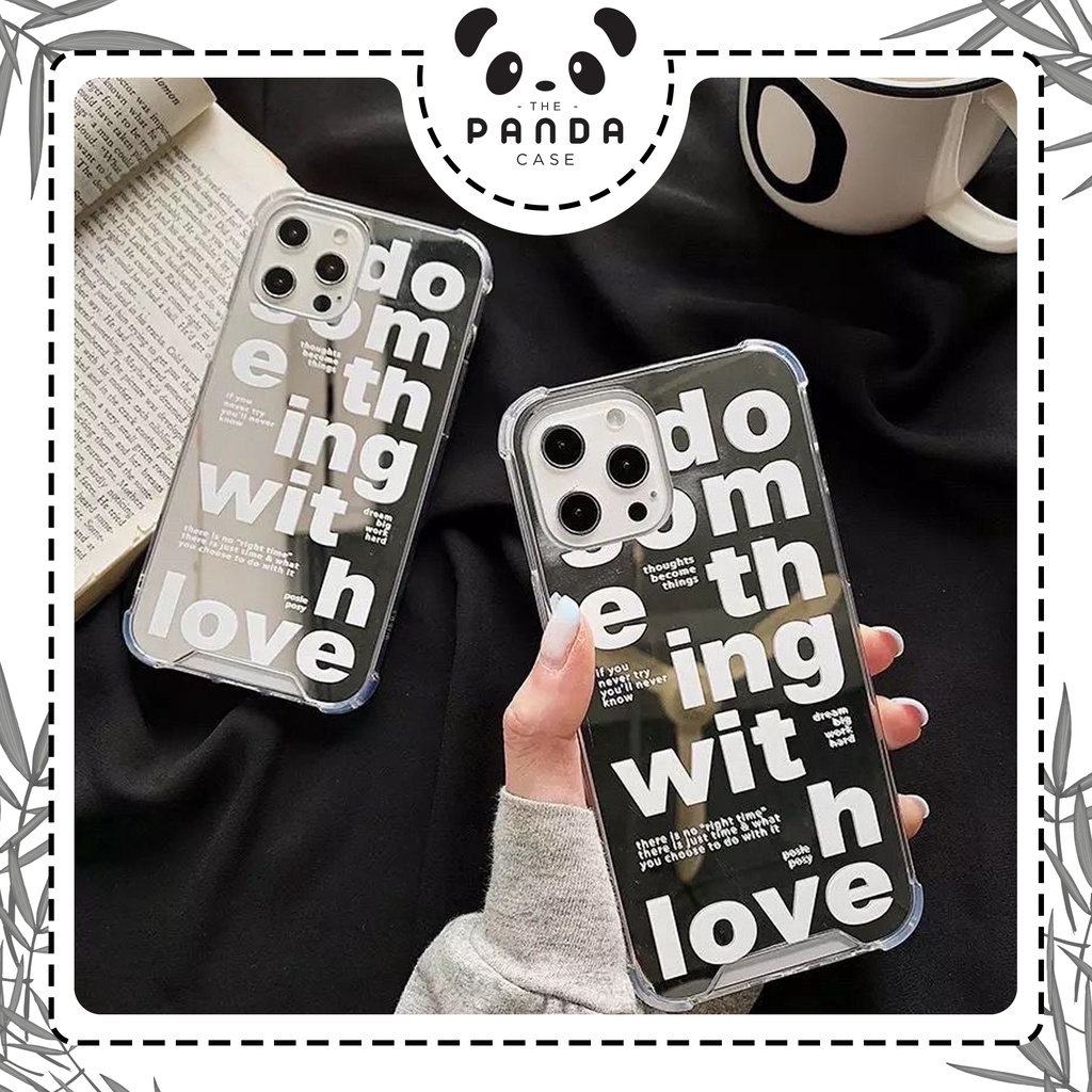 [TPC] Mirror Phone Case WITH LOVE IPHONE 6 6S 7 8 PLUS X XS MAX XR 11 12 13 14 PLUS PRO MAX Casing Cermin HP IP027