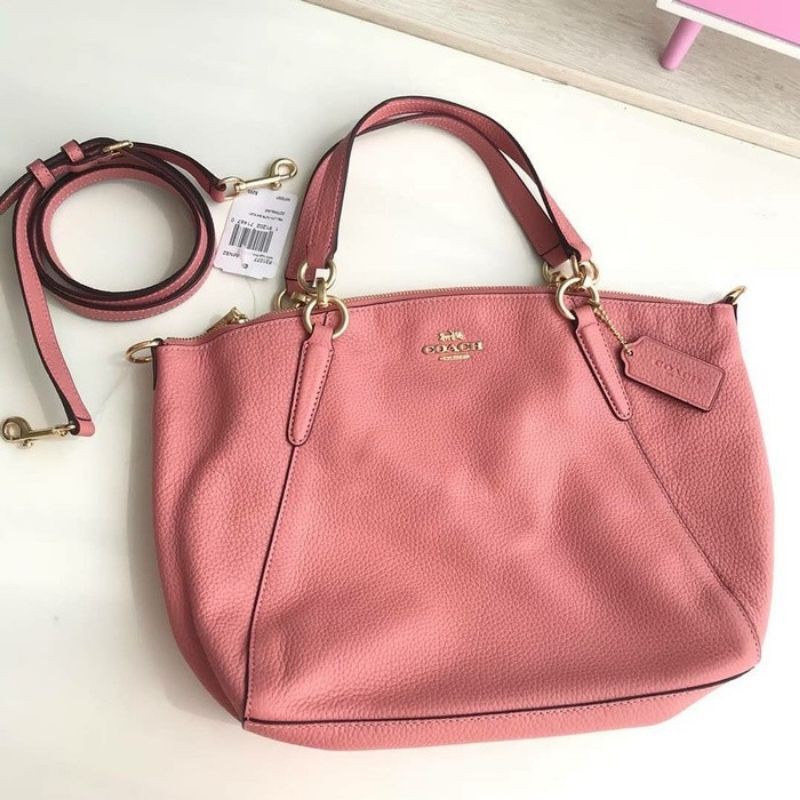 coach kelsey vintage pink