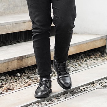 ALAVES BLACK | ManNeedMe x Lvnatica | Sepatu Pantofel Pria Formal / Kantor - Derby Shoes ORI