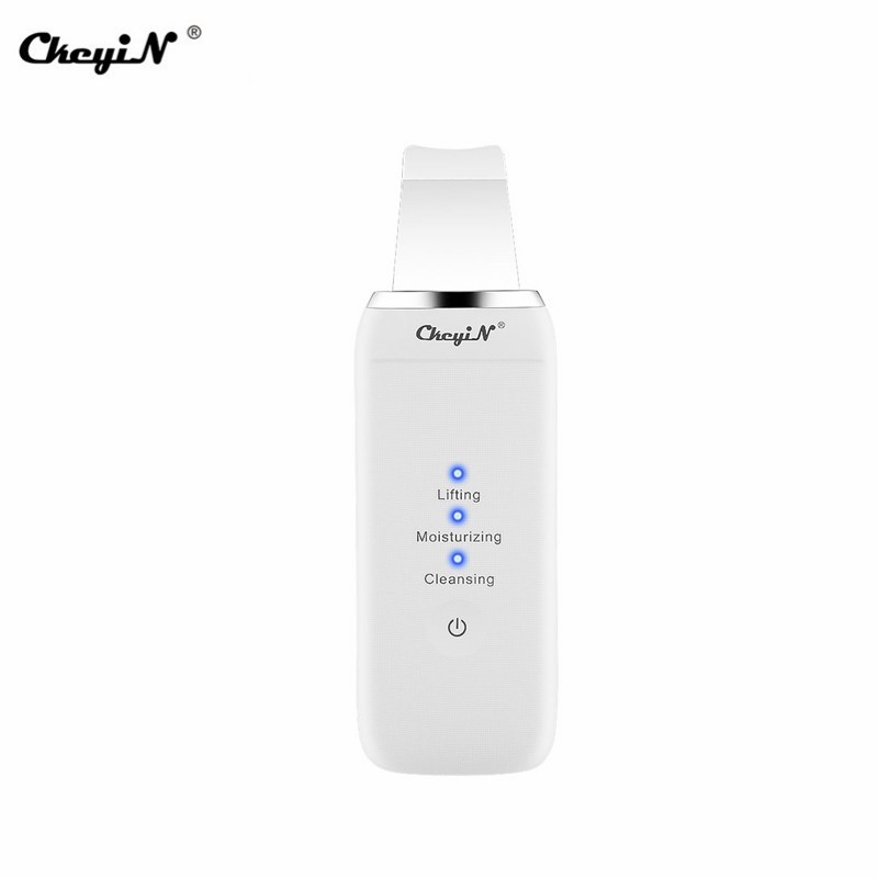 

CkeyiN USB Rechargeable Ultrasonic Face Scrubber Kulit Mesin Mengupas Wajah Pembersih Blackhead Remover MR412