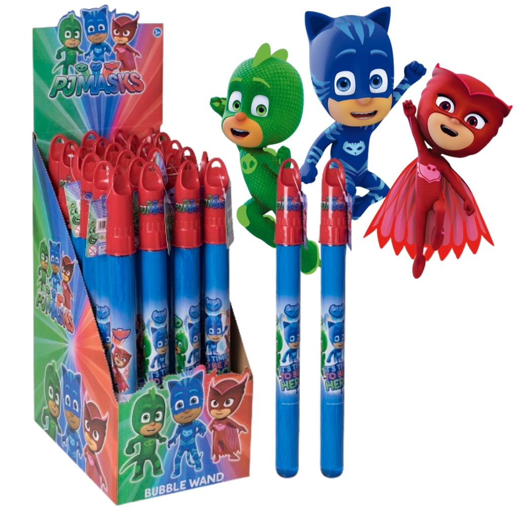 Balon Tiup  PJ MASK Bubble Stick - Mainan Bubble Gagang Tiup Gelembung Air Sabun Buble Stik Sabun mainan terapi wicara speech delay therapy terlambat bicara