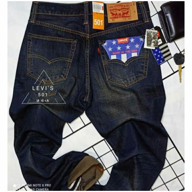 Levis 501 Usa Original Denim / Celana Jeans Standar / Celana Pria - 28 Pastimurcebos