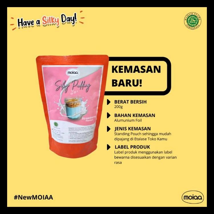 

Moiaa Premix Silky Pudding | 200 Gram | Neni Nur Aini